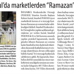PERDER Üyesi Marketlerden Ramazan Kampanyası