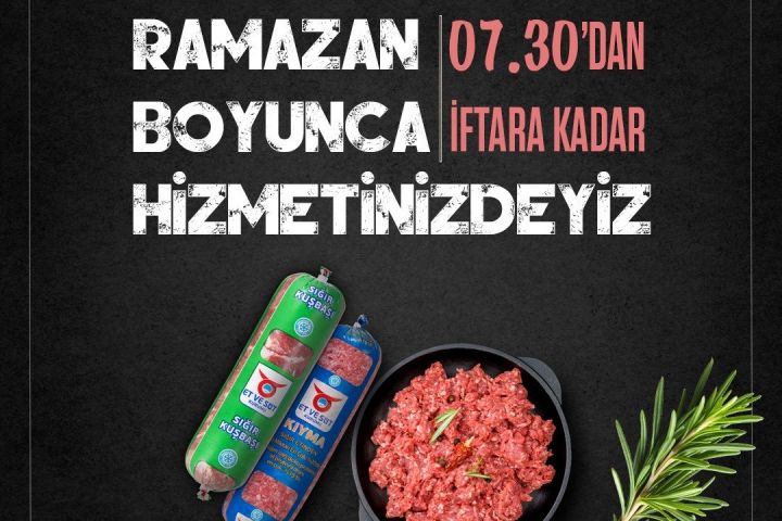 RAMAZAN ALIŞVERİŞİNİZDE HİZMETİNİZDEYİZ!