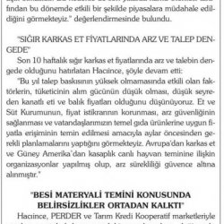 Ramazanda Kırmızı Et Arzında Sıkıntı Yaşanması Beklenmiyor
